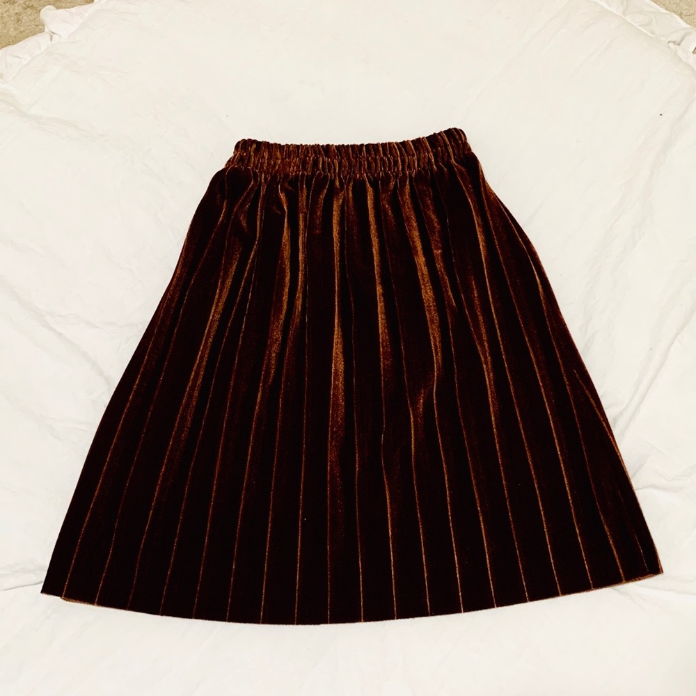 Brown Suede Maxi Skirt